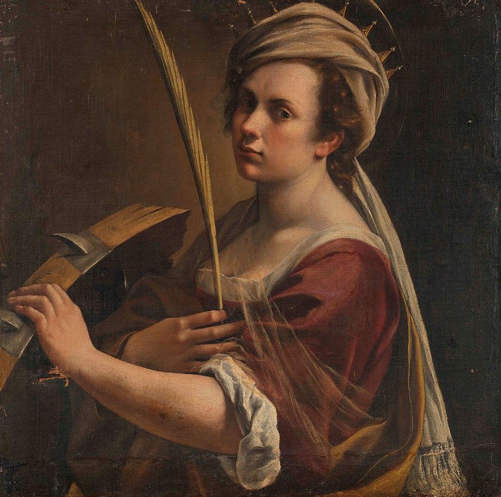 Self-Portrait as Saint Catherine of Alexandria, cr. 1616, Artemisia Gentileschi, Italy