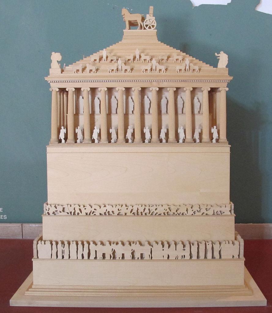 Model of the Mausoleum at Halicarnassus, Bodrum Museum of Underwater Archaeology
