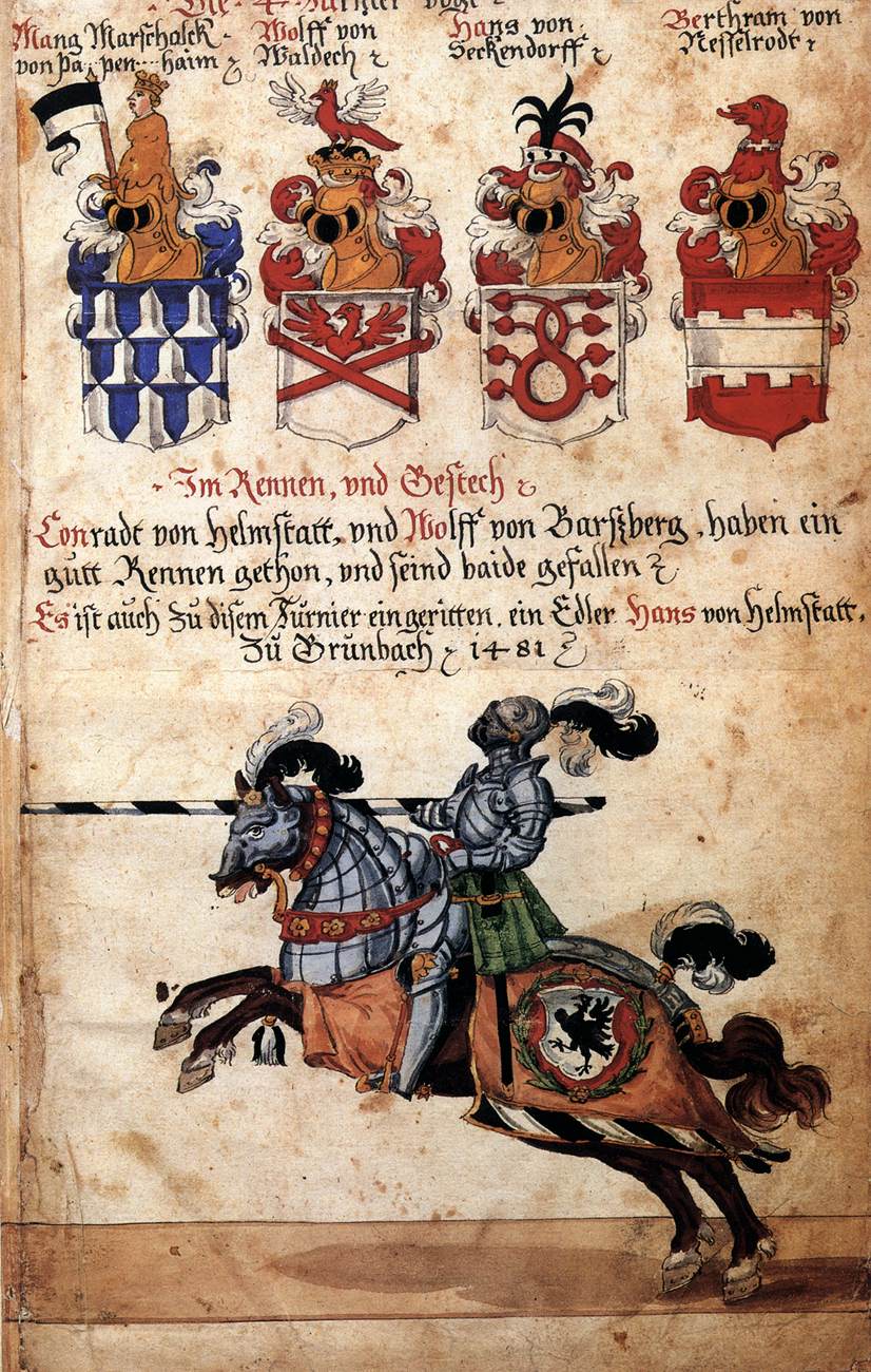 Illustration of the Tournament Book (Ross 711), cr. 1500, German