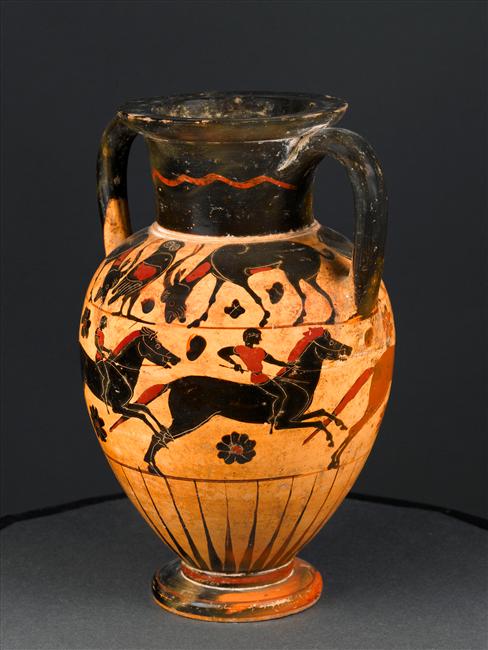 Amphora with horse riders, cr. 560-540 BC, Reggio di Calabria