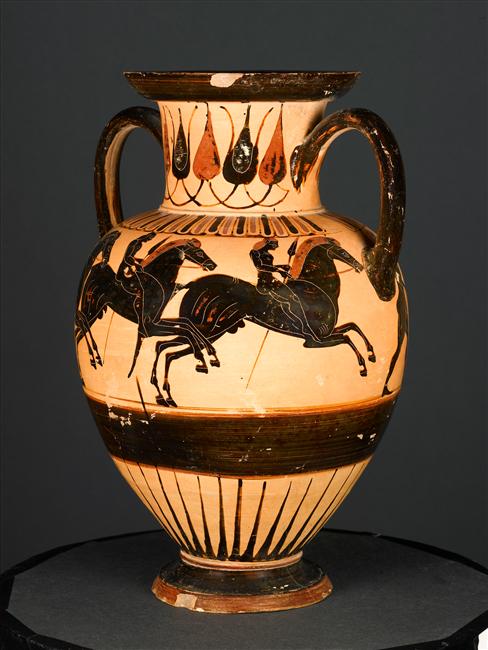 Amphora with horse riders, cr. 560-540 BC, Reggio di Calabria