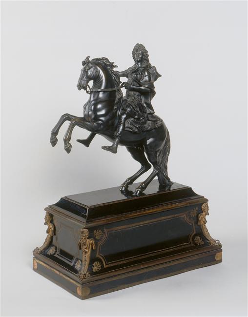 Louis XIV dressed à la romaine on a rearing horse, cr. 1690, Martin Desjardins