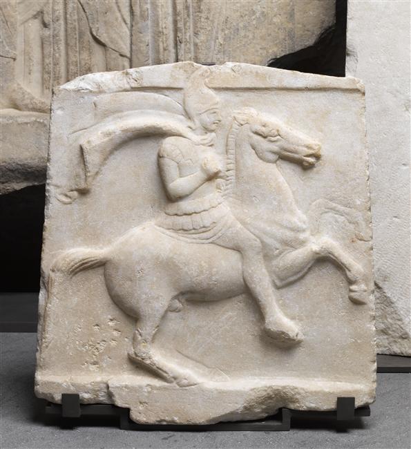 Funerary stela found near Pelinna, cr. 350-340 BC, Thessaly