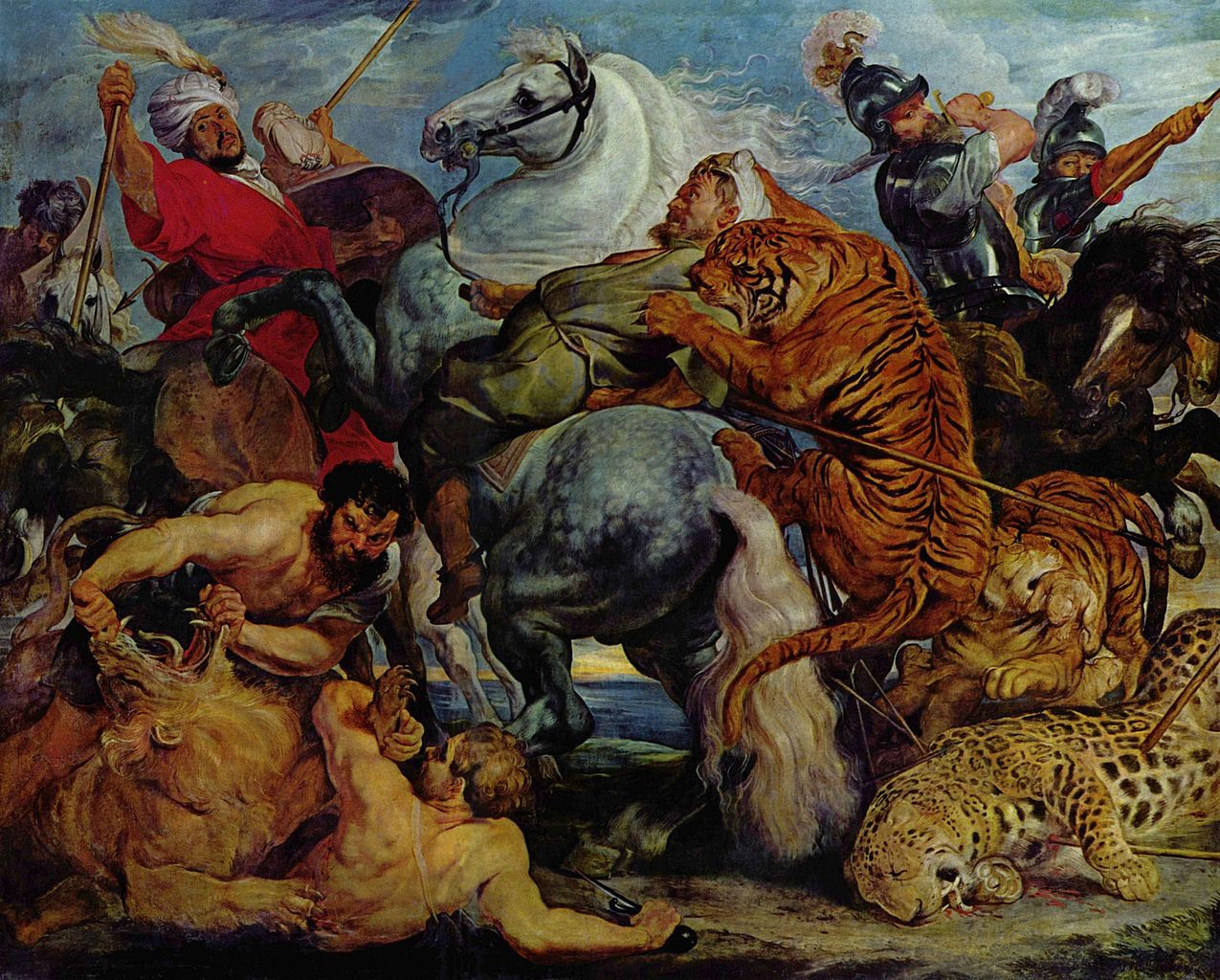 Tiger Hunt, 1617-8, Peter Paul Rubens