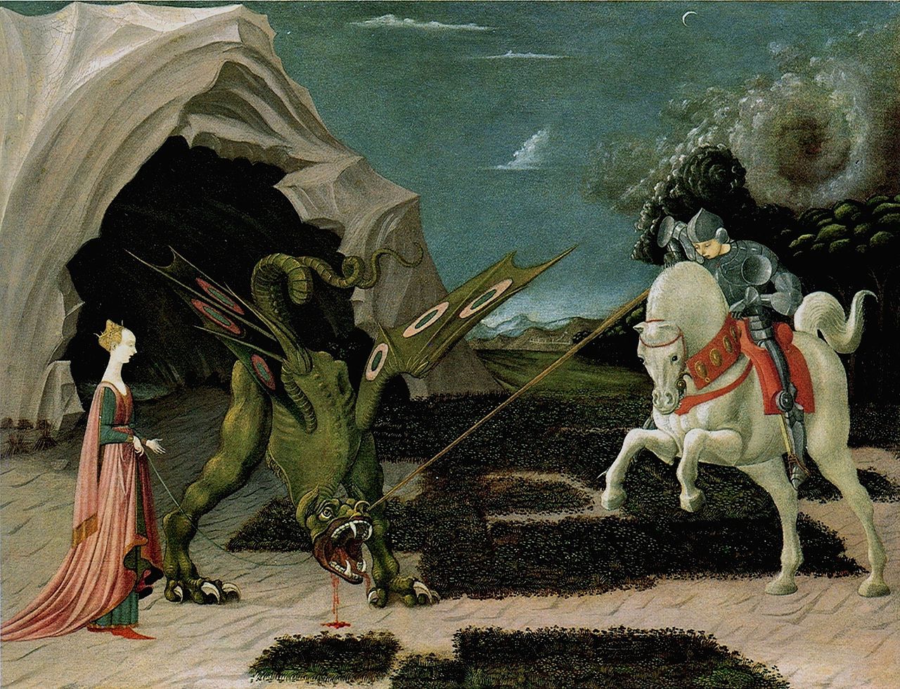 Saint George and the Dragon, 1470, Paolo Uccello, Florence, Italy