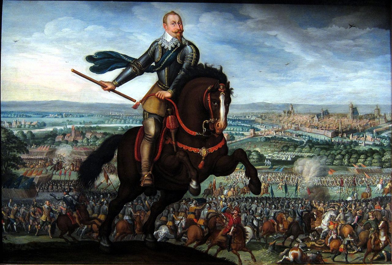 Gustavus Adolphus of Sweden at the battle of Breitenfeld, 1632, Johann Walter