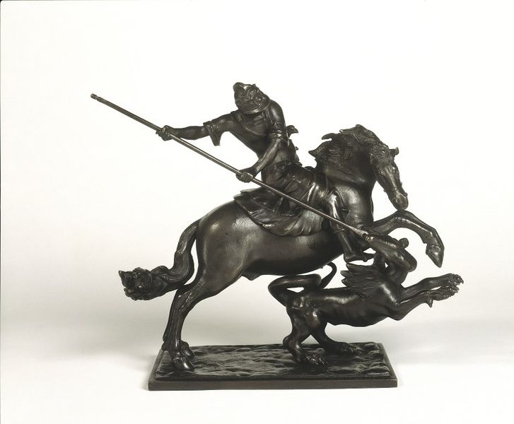 St George and the Dragon, cr.1640, Francesco Fanelli, Anglo-Italian