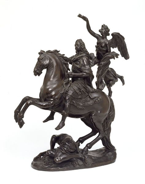 Victory crowning a Prince, probably Louis XIV, early 18th century, Guillielmus de Grof, Bavaria