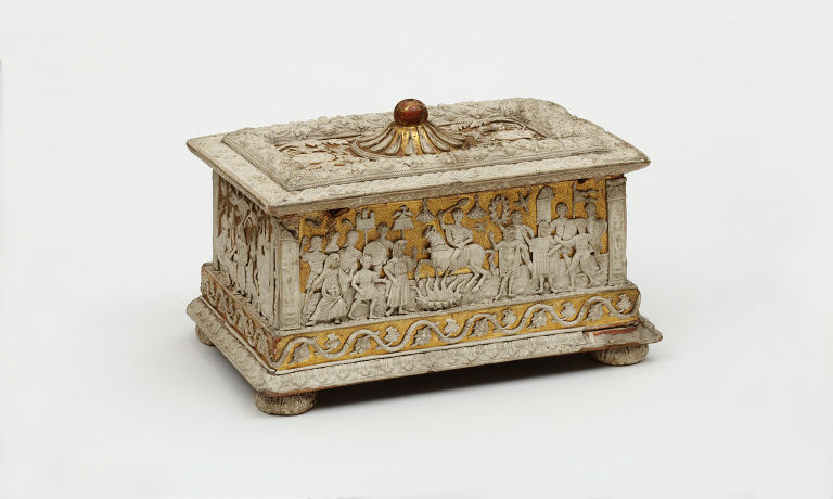 Casket showing Marcus Curtius leaping into the abyss, cr. 1500, Northern Italy