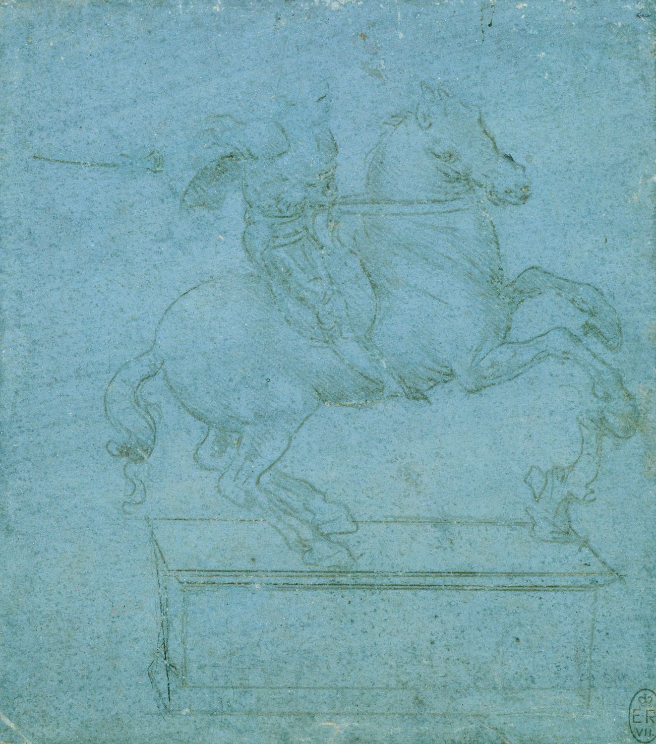 COMPARANDUM: Study for an equestrian monument, c.1485-90, Leonardo da Vinci