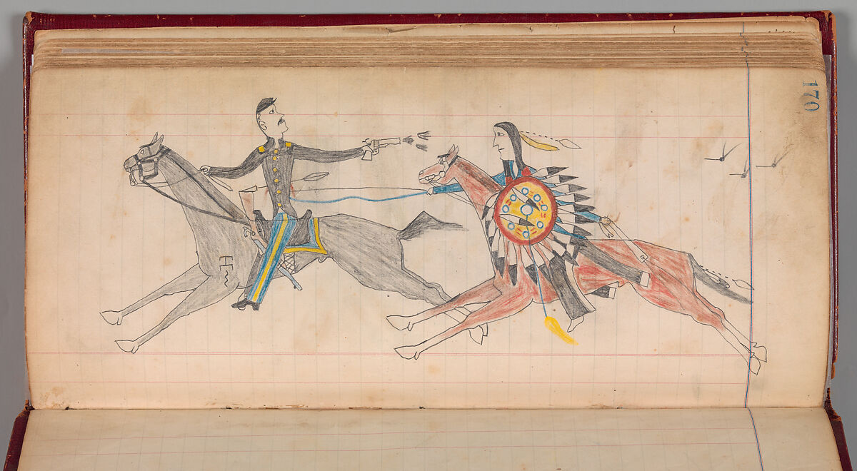 Maffet Ledger, ca. 1874–81, Southern and Northern Cheyenne, U.S.A.