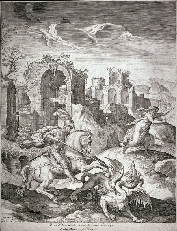 Saint George Killing the Dragon, cr. 1540, Giulio Clovio (Il Macedo), Rome, Italy