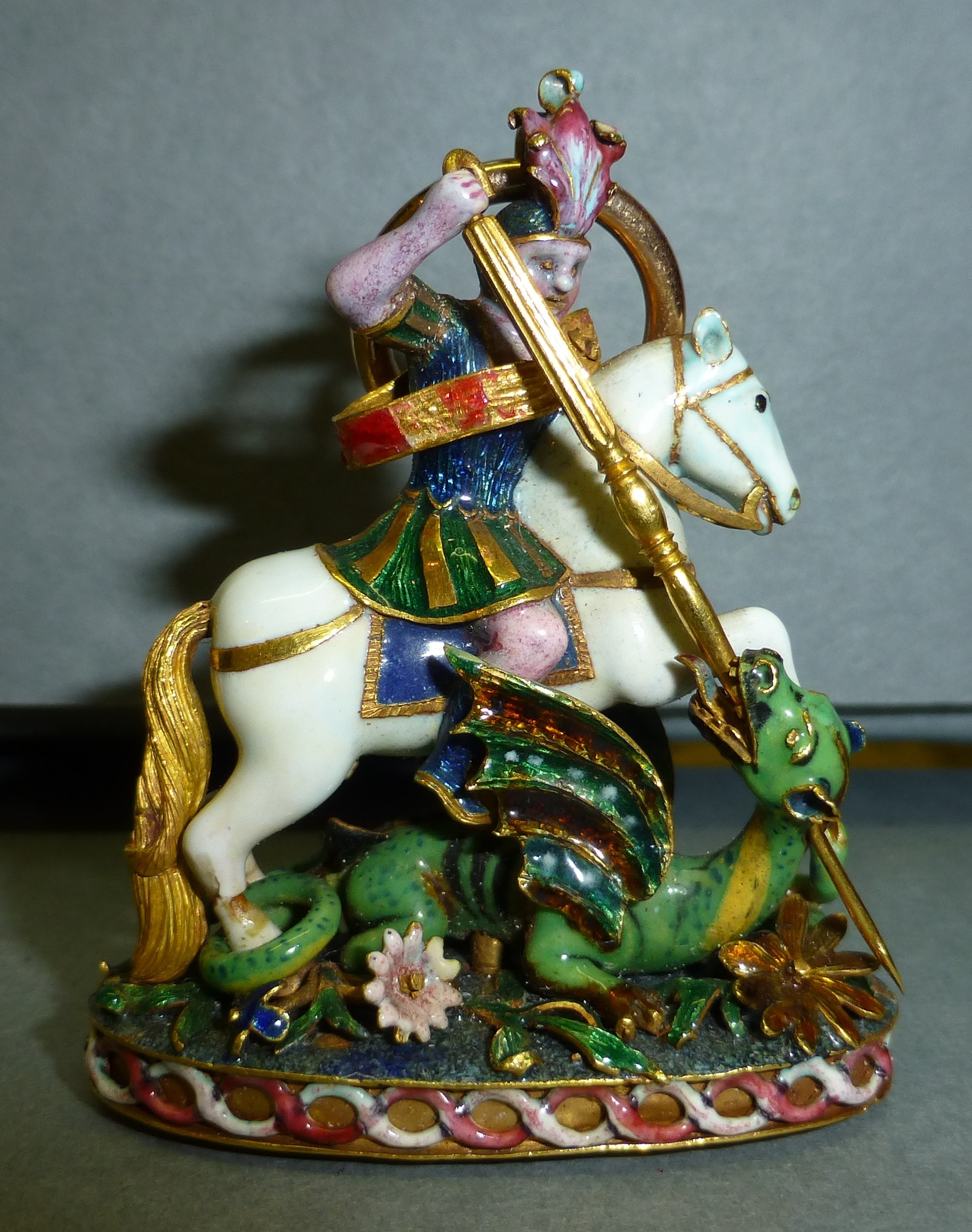 Gold enamelled Great George of the Garter, 19th century, the U.K.