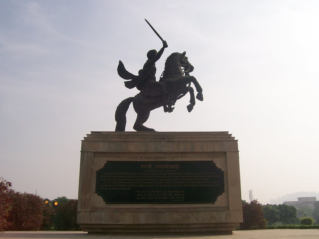 Statue of Rani Lakshmibai, ?, Swarna Jayanti Park, Ghaziabad, Uttar Pradesh, India