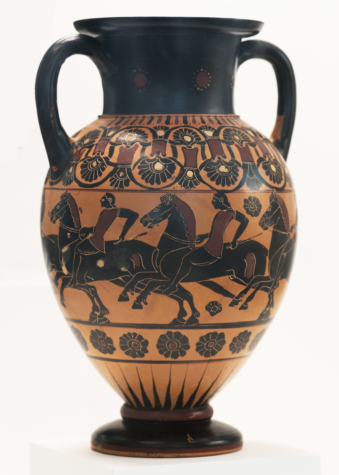 Amphora with riding youths, cr. 550-540 BC, Reggio di Calabria
