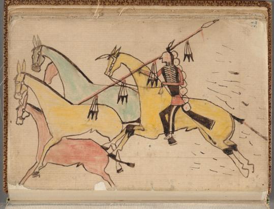 The pictorial autobiography of Half Moon, an Uncpapa Sioux chief, 1868, Half Moon, Sioux chief, U.S.A.