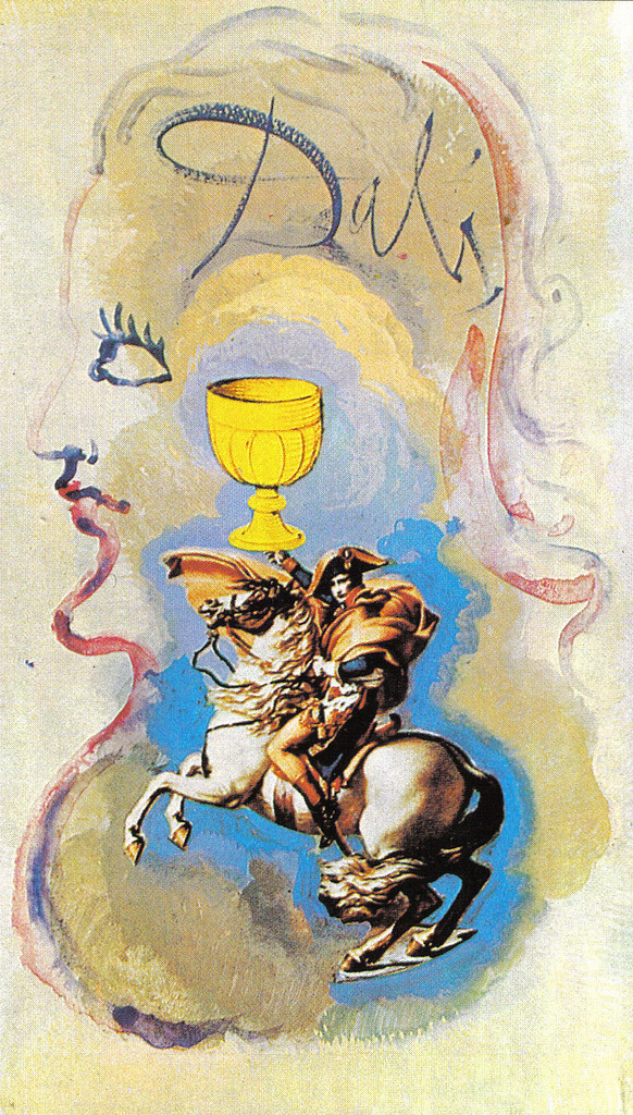 POP ARTKnight of Cups, 1984, Universal Tarot deck, Salvador Dalí