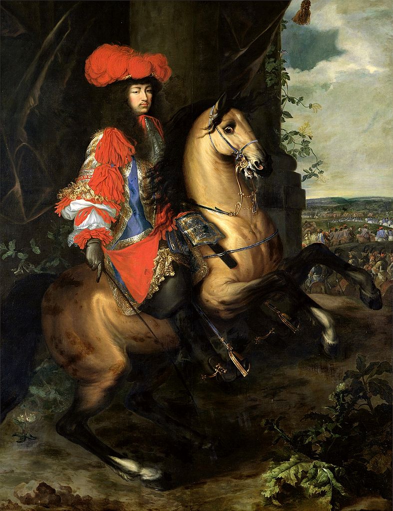 Equestrian portrait of Louis XIV of France, 17th century, Charles Le Brun and Adam Frans van der Meulen