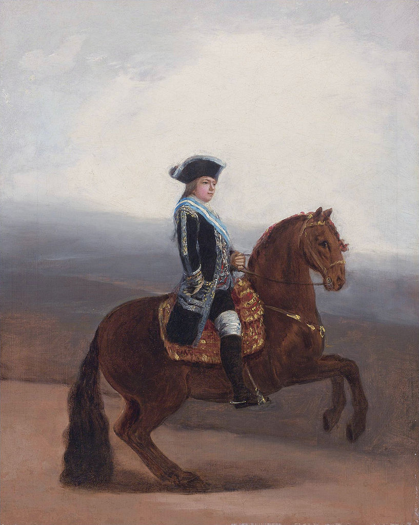 Sketch for the equestrian portrait of Manuel Godoy, Duke of Alcudia, 1794, Francisco Goya