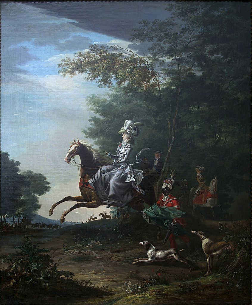 Marie-Antoinette hunting, 1783, Louis-Auguste Brun