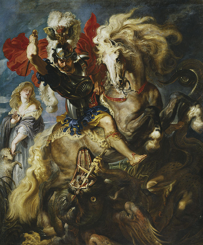 BAROQUESt George Fighting the Dragon, 1606-10, Peter Paul Rubens