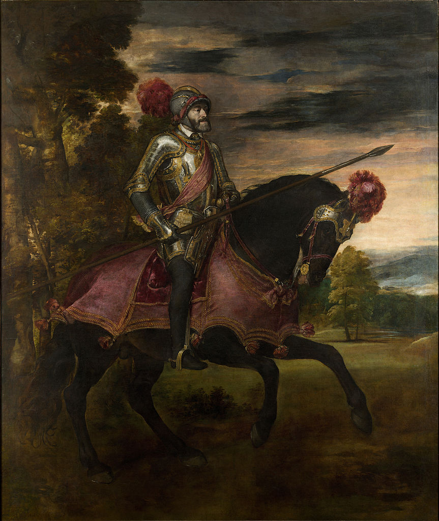 Equestrian Portrait of Charles V at the battle of Mühlberg, 1548, Titian, Augsburg, Germany