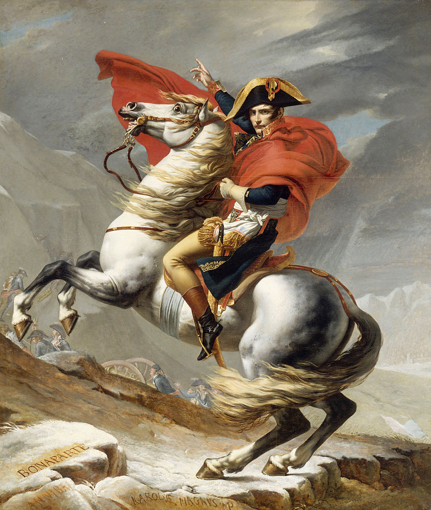 Napoleon Crossing the Alps, 1802, Jacques-Louis David
