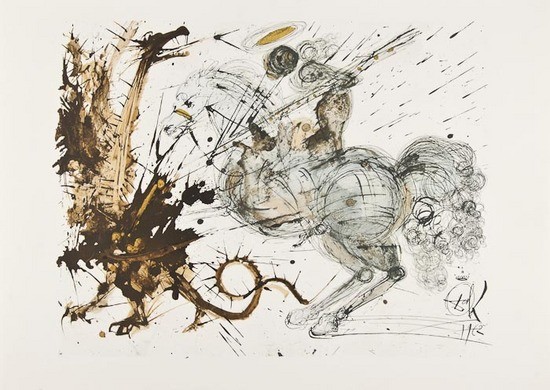 St. George and the Dragon, 1962, Salvador Dalí