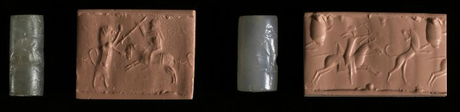 Cylinder seals depicting hunting, cr. 750 BC-300 BC