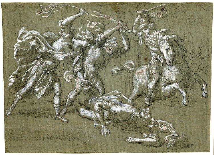 Expulsion of Heliodorus from the Temple, 1607-64, Jacopo Vignali, Florence, Italy