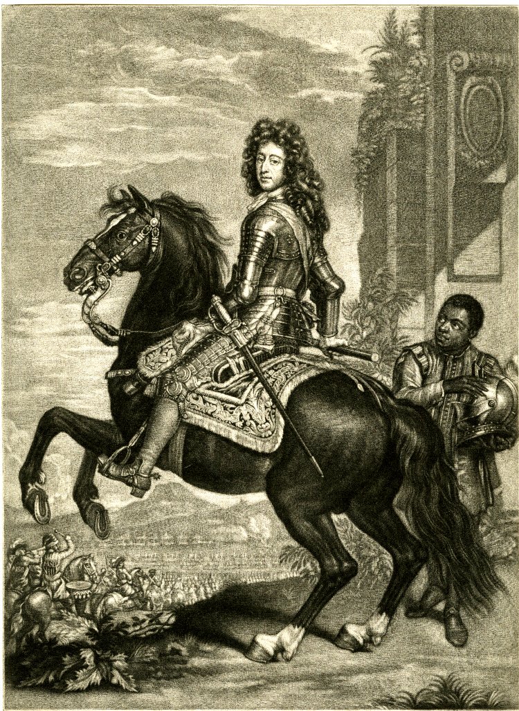 Equestrian portrait of William III, cr. 1689, John Smith after Sir Godfrey Kneller, England (?)