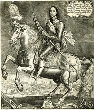 Portrait of Oliver Cromwell as Lord Protector, 1654-8, Willem van de Passe