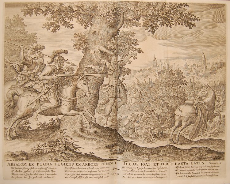 Death of Absalom, cr. 1652, Maarten de Vos and Johannes Wierix, Amsterdam, Netherlands