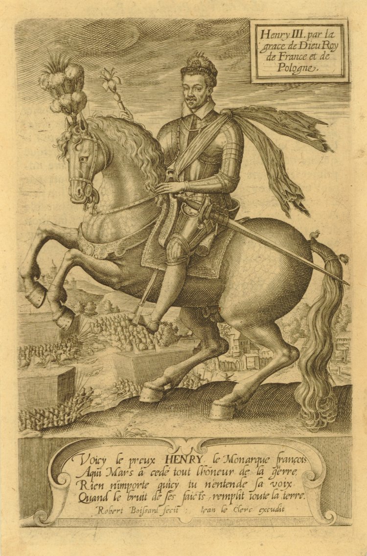 COMPARANDUM: Equestrian portrait of Henri III, 1585-1589, Robert Boissard