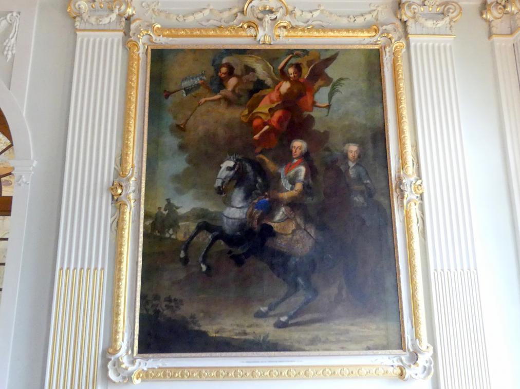 Elector Karl Albrecht later Charles VII on horseback, 1758, Georges Desmarées, Bavaria, Germany