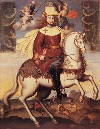 Portrait of Philip V as Saint James, 18th century, Bolivia