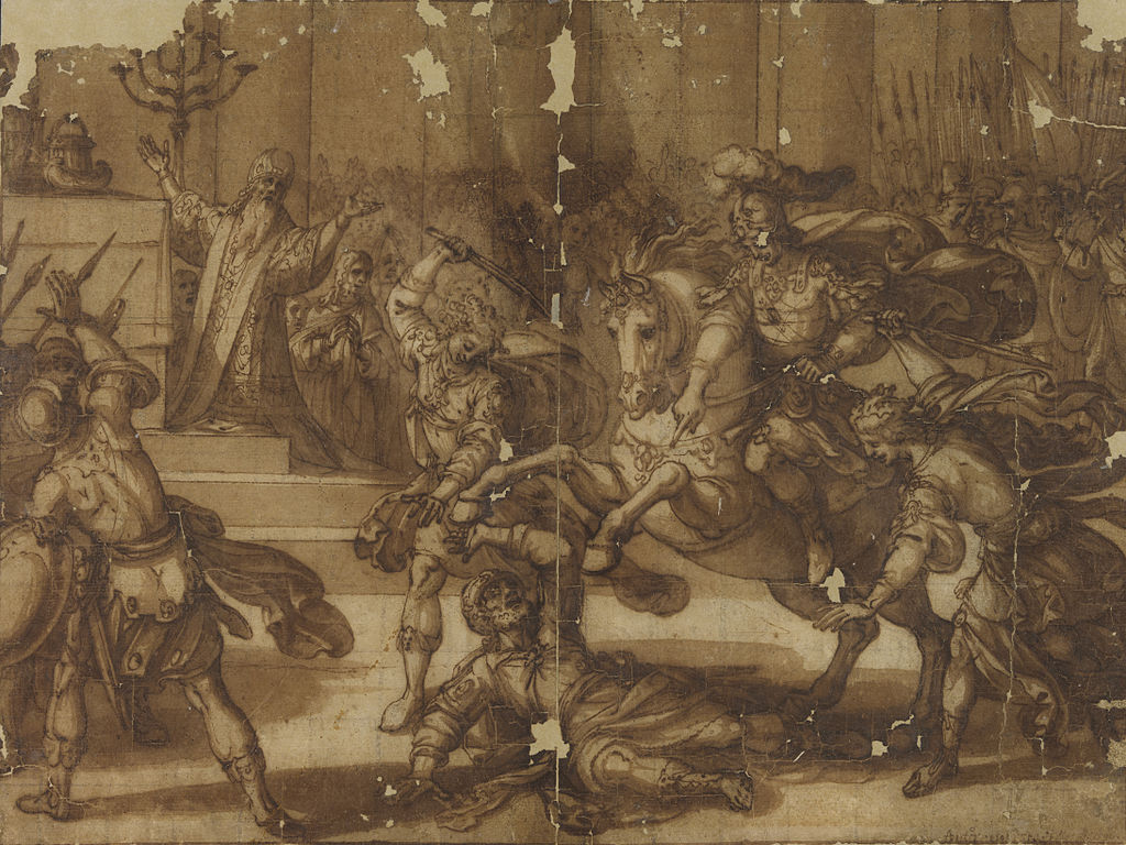 Expulsion of Heliodorus from the Temple, 16th-17th centuries, Antonio Tempesta, Italy