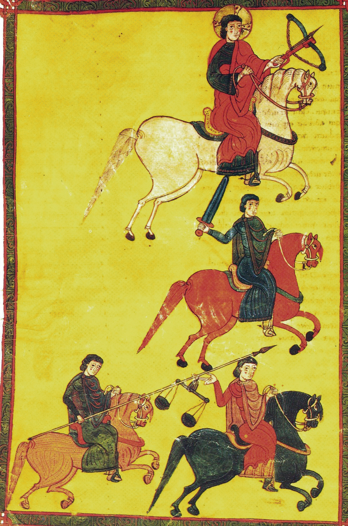 Four Horsemen of the Apocalypse, illustration of Burgo de Osma, 1086, Martinus, Castille-et-León, Spain