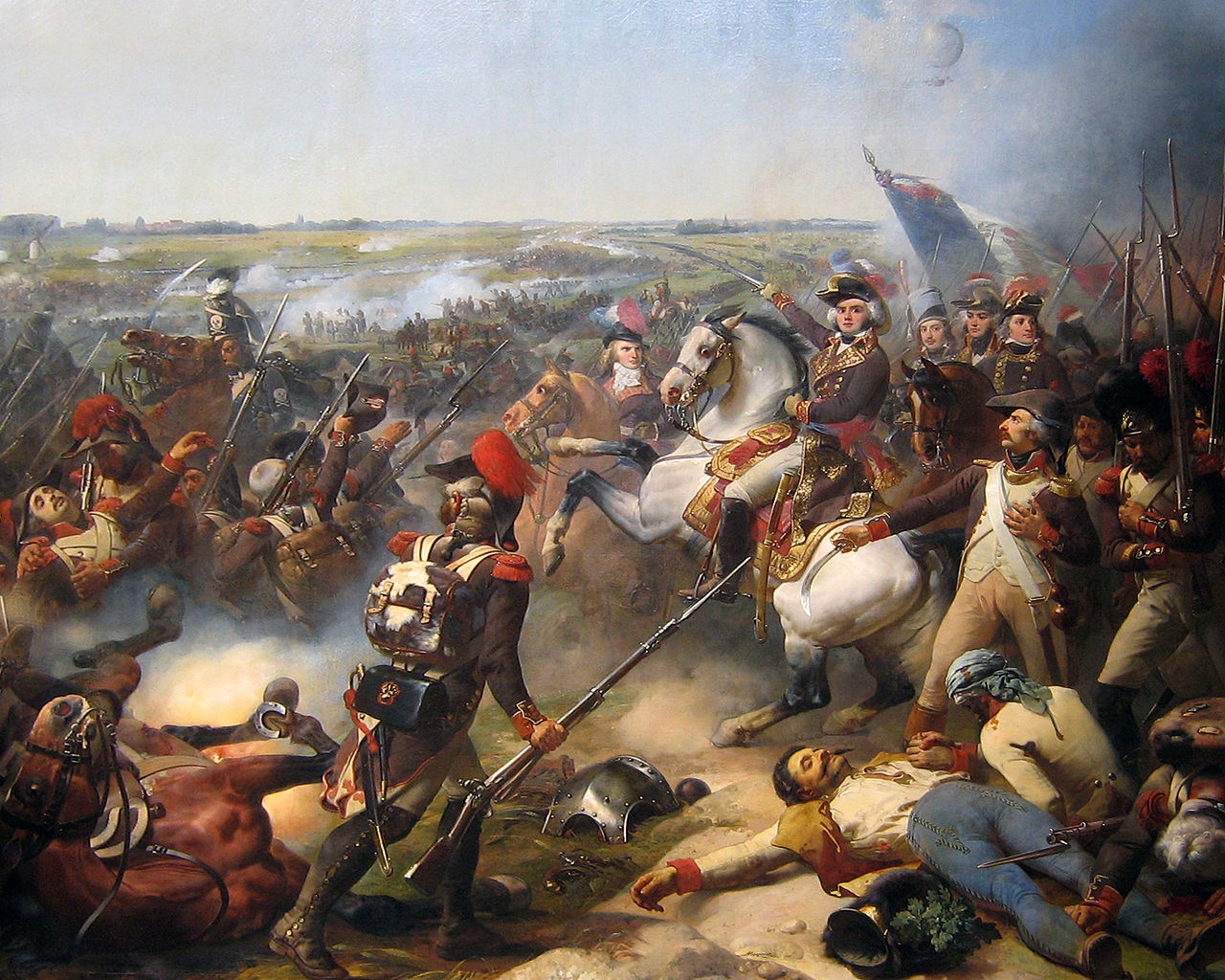 Battle of Fleurus (1794), 1837, Jean-Baptiste Mauzaisse, Galerie des Batailles, Versailles, France