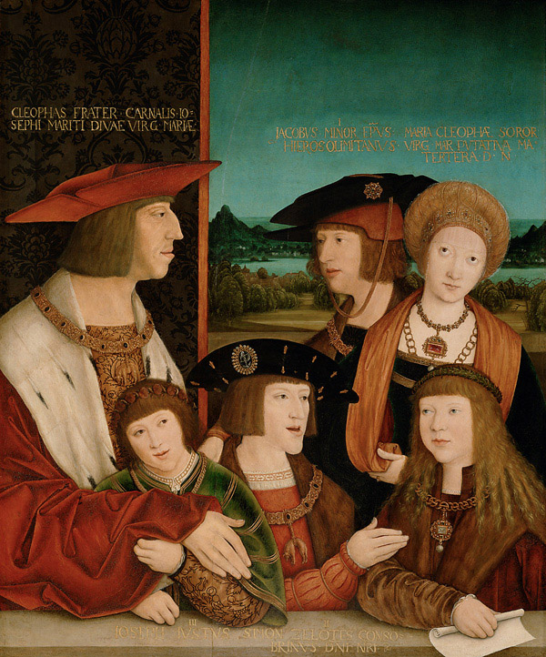 COMPARANDUM: Emperor Maximilian I with Mary of Burgundy, their son and grandsons, after 1515, Bernhard Strigel, Austria
