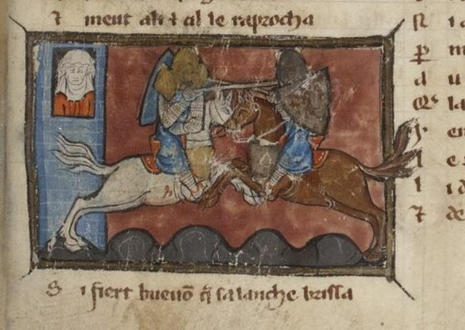 French novel illustration, 1275-90, Maître du Graal, North France