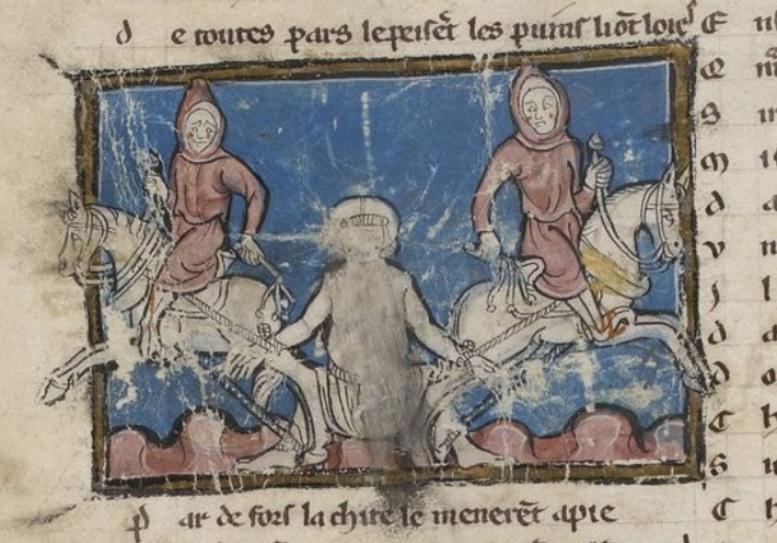 French novel illustration, 1275-90, Maître du Graal, North France