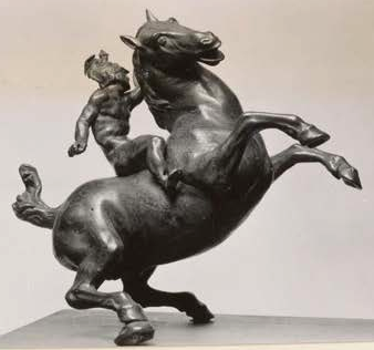 Rearing Horse and Mounted Warrior statuette, 1516-9, Leonardo da Vinci, France