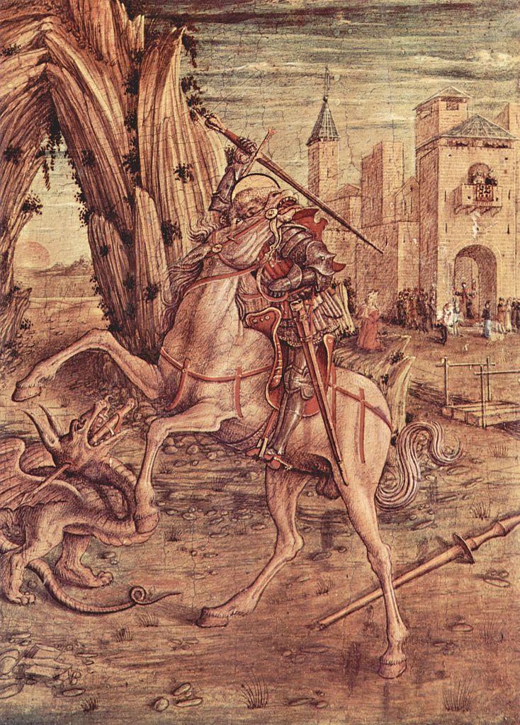 Saint George And the Dragon, 1490, Carlo Crivelli, Venice, Italy