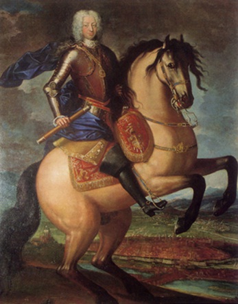 Equestrian portrait of Charles Emmanuel III, Duke of Savoy and King of Sardinia, 1720-61, Maria Giovanna Clementi, Turin, Italy