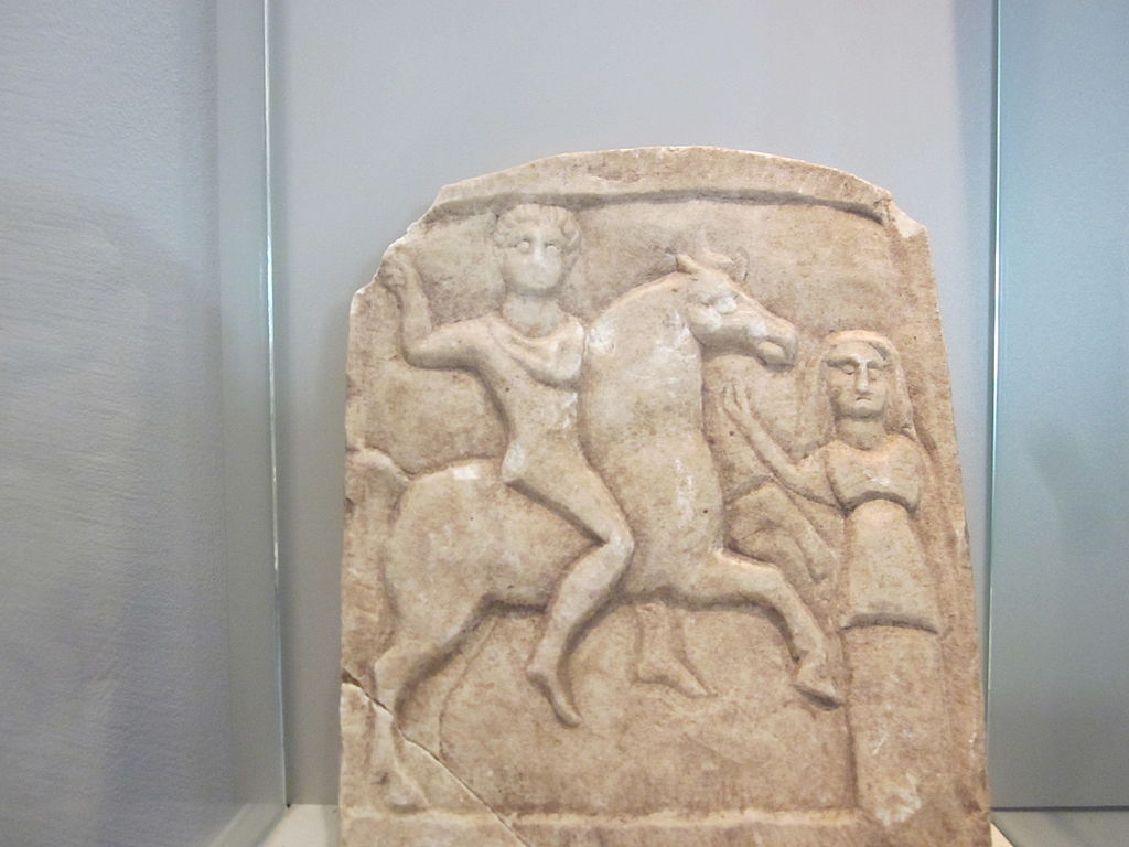 A bas-relief showing a Thracian horseman, ?