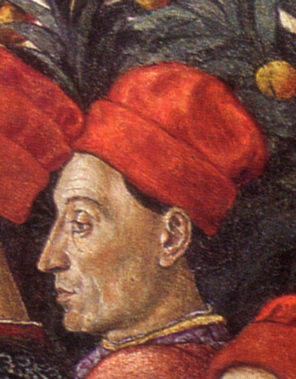 Ciriaco de' Pizzicolli, detail of a painting in Cappella del Palazzo Medici-Ricciardi, 1459, Florence, Italy