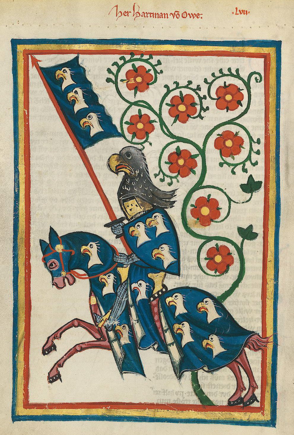 Illustration of Codex Manesse, cr. 1304 or cr. 1340, Zürich, Switzerland