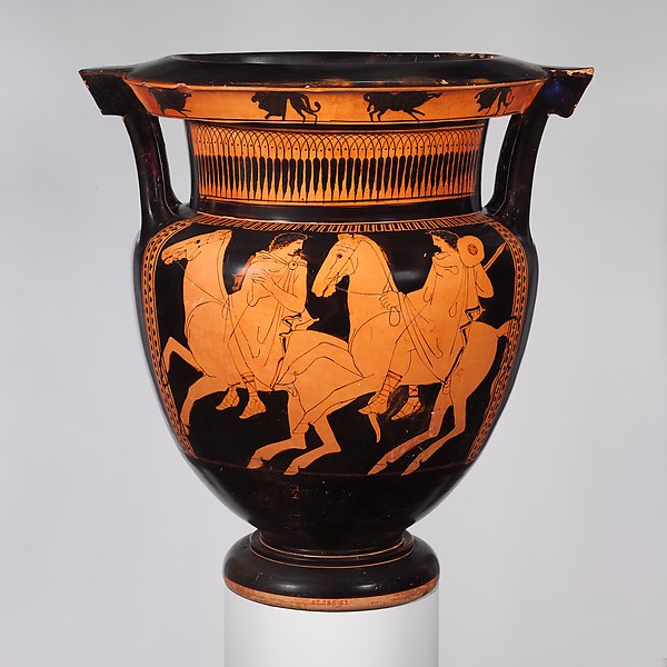 Column-krater (bowl for mixing wine and water), cr. 430 BC, Attica, attributed to the Marlay Painter