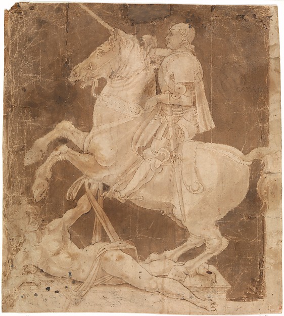 Study for the Equestrian Monument to Francesco Sforza, early to mid-1480s, Antonio Pollaiuolo